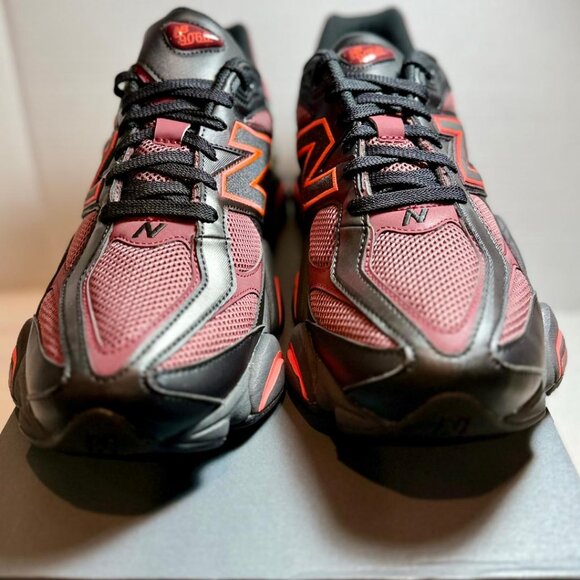 New Balance 9060 Men\'s Sz 12 Athletic Shoes Black Red Sneakers | **New** main image 6